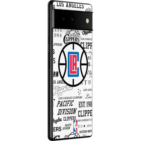 NBA Los Angeles Clippers Blast Logos Google Pixel 6 Skin